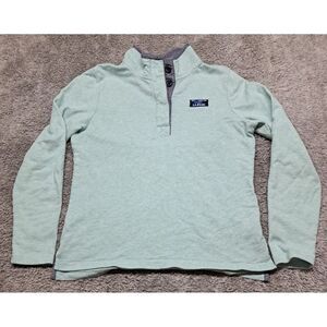 LL Bean Boys Pullover Sz XS Shirt 1/4 Button Sweater Long Sleeve Mock Neck